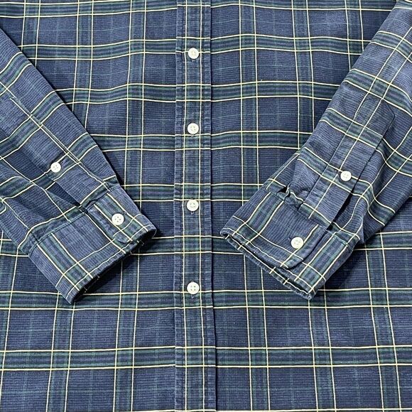 Ralph Lauren Shirt‎ Mens Large Blue Yellow Plaid Button Up Long Sleeve Casual - Picture 3 of 10